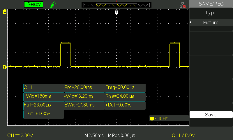 The PWM signal.