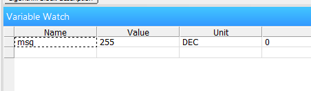 The received pot value, with pot turned to maximum.