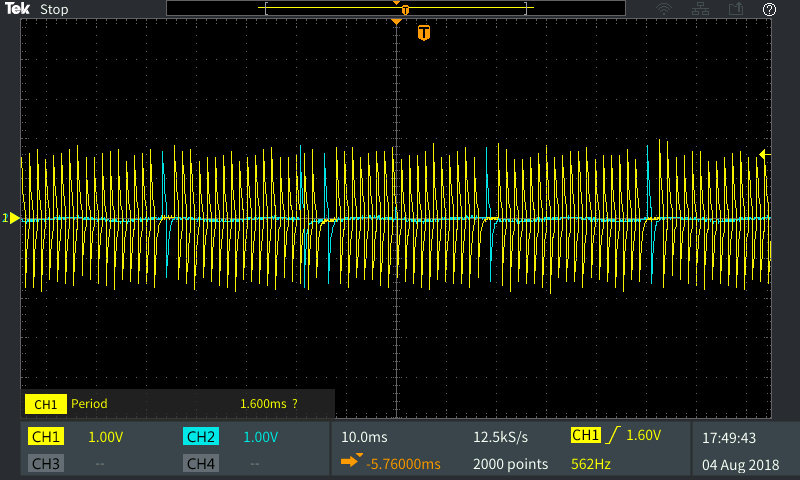 The crank/cam modified signals.